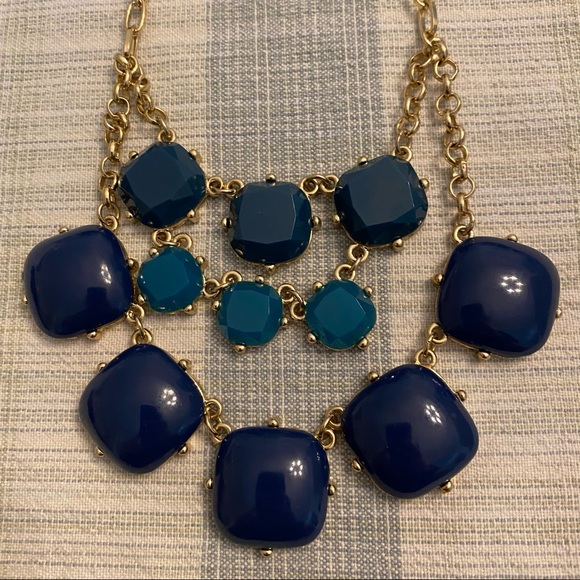 Blue Statement Necklace - Picture 3 of 9